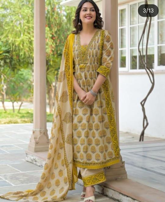 Jaipuri 3pcs cotton kurtis wholesaler in delhi